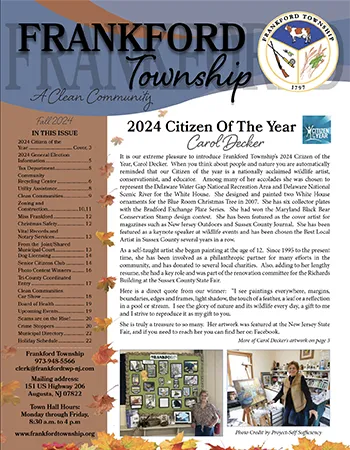 Fall 2024 newsletter cover